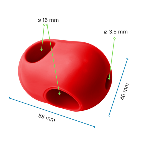 Standard connector ø 16 mm, II type